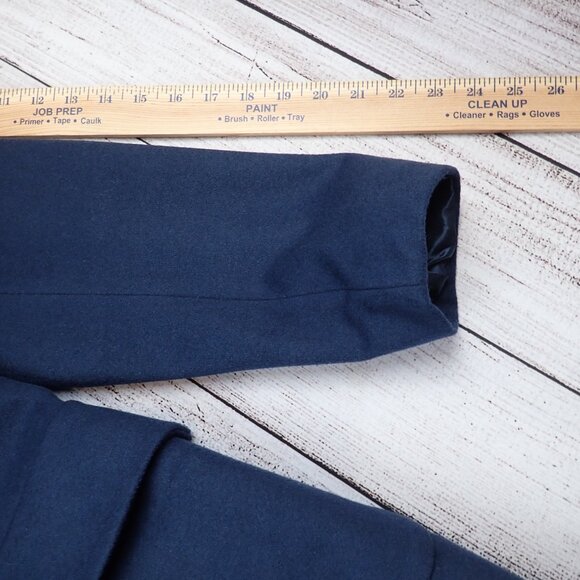 Pendleton Women’s 10 Petite Wool Blend Navy Blue Jacket Winter Coat - Picture 12 of 12